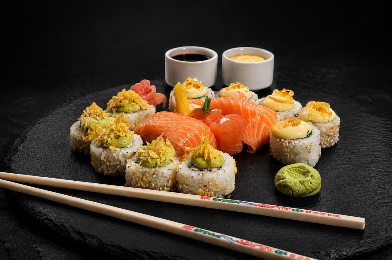 Rolls especiales con salmon